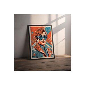 Dekoratif Çerçevesiz Poster Pop Art Adam Çerçevesiz Tablo 21x30 cm