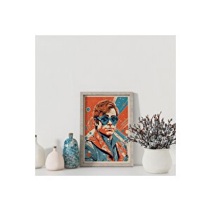 Dekoratif Çerçevesiz Poster Pop Art Adam Çerçevesiz Tablo 21x30 cm