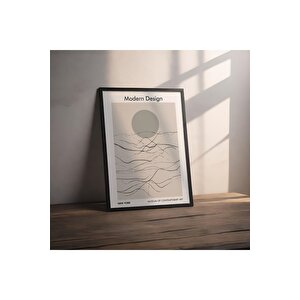 Dekoratif Çerçevesiz Poster Modern Design  Soyut Çerçevesiz Tablo 15x21 cm