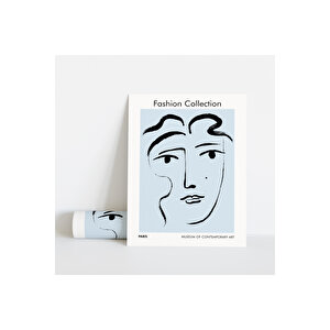 Dekoratif Çerçevesiz Poster  Fashion Collection Su Soyut Çerçevesiz Tablo 30x40 cm