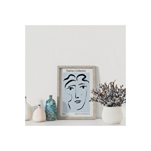 Dekoratif Çerçevesiz Poster  Fashion Collection Su Soyut Çerçevesiz Tablo 30x40 cm