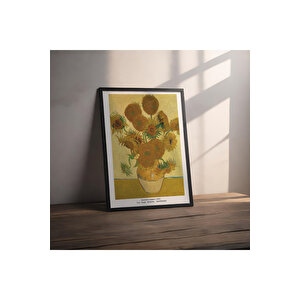 Dekoratif Çerçevesiz Poster Ayçiçekleri Vincent Van Gogh 30x40 cm