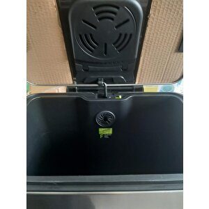 Primanova E-cube Yumuşak Kapanan Pedallı Banyo Mutfak Ofis Çelik Çöp Kovası 30lt-pls Iç Kovalı-d14679