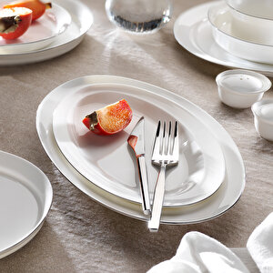 Superfine Bone Lux Yemek Takımı 56 Parça-platin