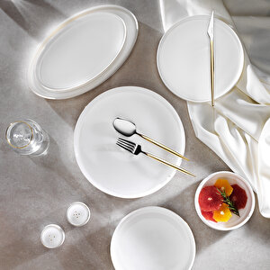 Superfine Bone Lumiere Yemek Takımı 56 Parça-gold