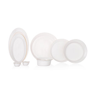 Schafer Superfine Bone Lux Yemek Takımı 56 Parça-gold