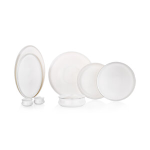 Schafer Superfine Bone Lumiere Yemek Takımı 56 Parça-platin