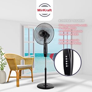 Mirkraft Fs-m40br 16'' Dc Motor 5 Kanatlı Ayaklı Vantilatör
