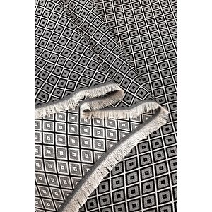 Diamonds Yatak Örtüsü/pike Siyah 210x230 Cm