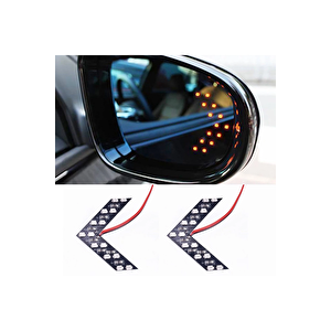 Citroen Xm Uyumlu Ayna Gündüz Ledi Amber Renk 14 Led'li Sarı