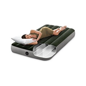 Intex Twin Dura-beam Prestige Airbed With Battery