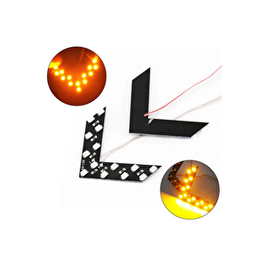 Suzuki Swift 91-96 Uyumlu Ayna Gündüz Ledi Amber Renk 14 Led'li