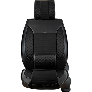 Mini One Uyumlu Deri Oto Koltuk Kılıfı Ön Arka Set Siyah Elit Model