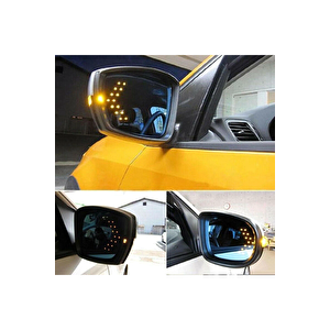 Hyundai İ30 Uyumlu Ayna Gündüz Ledi Amber Renk 14 Led'li Sarı