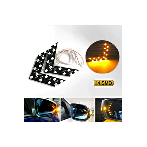 Chrysler Sebring Uyumlu Ayna Gündüz Ledi Amber Renk 14 Led'li Sarı