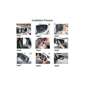 Chrysler Sebring Uyumlu Ayna Gündüz Ledi Amber Renk 14 Led'li