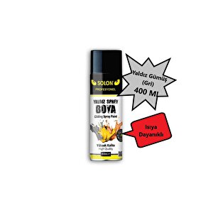 Gümüş (gri) Isıya Dayanıklı Yaldız Sprey Boya 400 Ml.