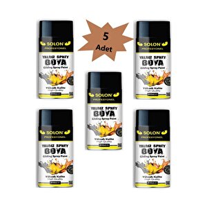 5 Adet Bakır Yaldız Sprey Boya 400 Ml