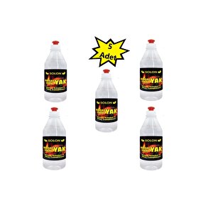 Mangal, Soba, Şömine 5 Adet Tutuşturucu Jel Yakıt. 1000 Ml. 5' Li