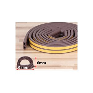 Kendinden Yapışkanlı Kapı Ve Pencere Izolasyon Bandı - Kauçuk Fitil Kahverengi 5 X 2 =10 Metre