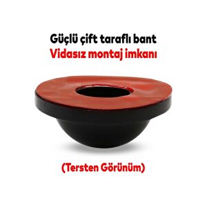 Silikon Kapı Stoperi Siyah 4 Adet Tamponu Kendinden Yapışkanlı Siyah Kapı Kolu Stopu