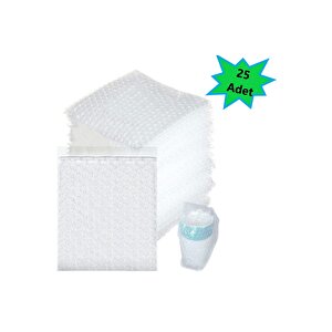 Balonlu Patpat Torba Bantlı 15x20 +5 (25 Adet) Baloncuklu Torba