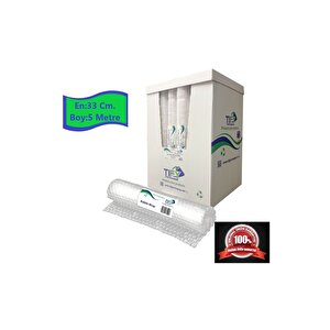 Balonlu Naylon Sargı 2 Adet 33 Cm En 5 Metre Boyunda Havalı Eşya Koruma Ambalaj Pat Pat 2' Li