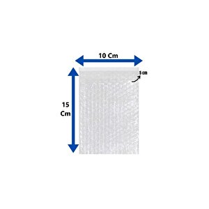 Balonlu Patpat Torba, Bantlı Baloncuklu Torba 10cm X 15cm + 5cm (50 Adet)