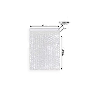 Balonlu Patpat Torba Bantlı 15x20 +5 (100 Adet) Baloncuklu Torba
