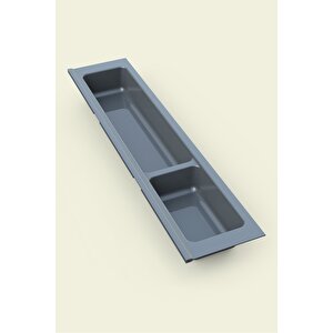 Mutfak Çekmece Içi Düzenleyici, Kaşıklık 114cm X 48cm Yanlar Ve Boydan 4cm Kesilebilir, Antrasit