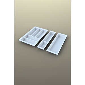 Mutfak Çekmece Içi Kaşıklık 54cm X 48cm Yanlar Ve Boydan 4cm Kesilebilir, Beyaz