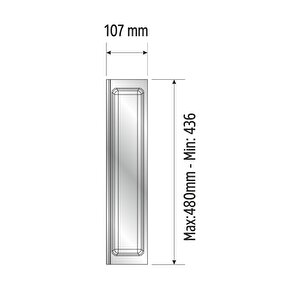 Mutfak Çekmece Içi Kaşıklık, Beyaz Tek Bölmeli Modül 11cm X 48cm