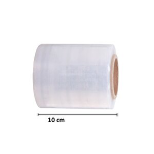 Palet Dilimli Streç 10 Cm 17 Mic.  400gr / 300mt. Şeffaf 4 Adet