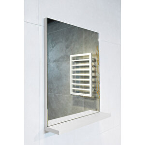 Fit Banyo Dolabı Seti (45 Cm Mozambik Gri Aynalı Lavabolu Mdf) Gri