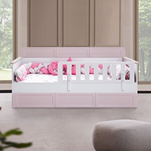 Yavrulu Karyola, Mira Yavrulu Montessori Karyola - Pembe + 1 Adet Comfort Yatak