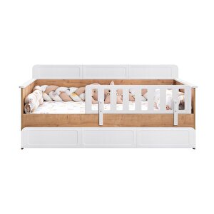 Yavrulu Karyola, Mira Yavrulu Montessori Karyola - Ceviz + 2 Adet Comfort Yatak