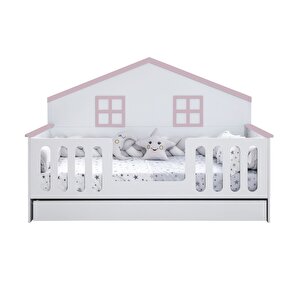 Yavrulu Karyola, Bello Yavrulu Montessori Yatak - Pembe + 2 Adet Comfort Yatak