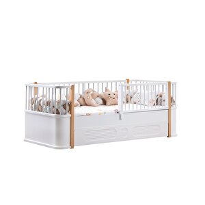 Yavrulu Karyola, Antalya Montessori Yavrulu Yatak - Ceviz + 1 Adet Comfort Yatak