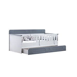 Yavrulu Karyola, Flora Yavrulu Montessori Karyola - Gri + 1 Adet Comfort Yatak