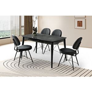 Madri̇d Hg Masa, Metax Sandalye, İrony, 130x80
