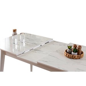Madri̇d Hg Masa, Kapali Alman Sandalye, Marmo, 120x70