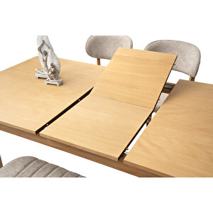 Fi̇ni̇ke Masa, Umay Sandalye, Dekor Bench, Natural, 140x90