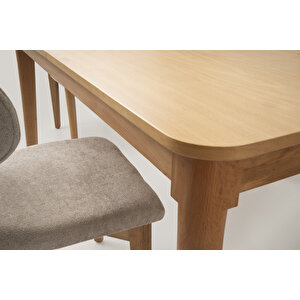 Fi̇ni̇ke Masa, Umay Sandalye, Dekor Bench, Natural, 140x90