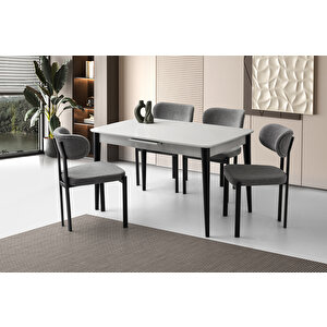 Madri̇d Hg Masa, Konfor Sandalye, Açik Gri̇, 130x80
