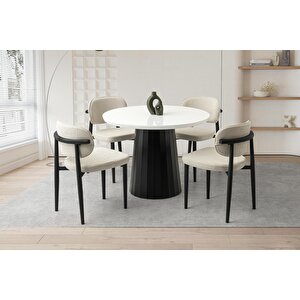Ati̇na Hg Masa, Umay Sandalye, Kar Beyaz, 100x100