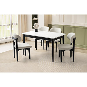 Fi̇ni̇ke Masa, Umay Sandalye, Beyaz, 140x90