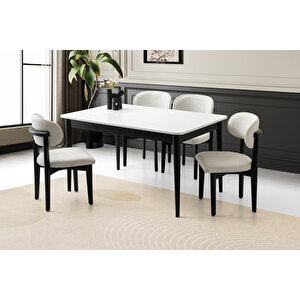 Fi̇ni̇ke Masa, Umay Sandalye, Beyaz, 130x80