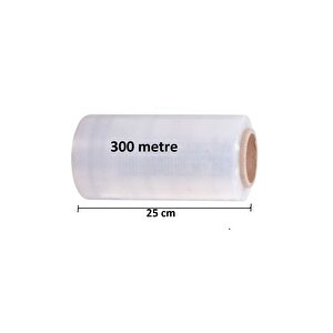 Palet Dilimli Streç 25 Cm 17 Mic.  1000gr / 300mt. Şeffaf 4 adet