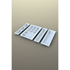 Mutfak Çekmece Içi Kaşıklık 64cm X 48cm Yanlar Ve Boydan 4cm Kesilebilir, Beyaz