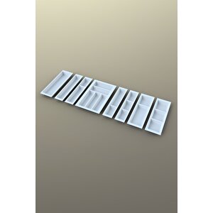 Mutfak Çekmece Içi Kaşıklık 114cm X 48cm Yanlar Ve Boydan 4cm Kesilebilir, Beyaz